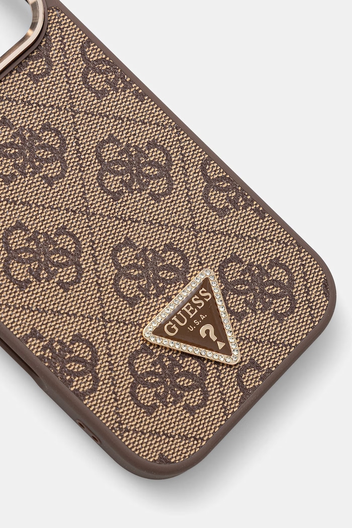 Guess etui na telefon iPhone 17 Pro GUHMP17LP4GTDGMW brązowy AA00