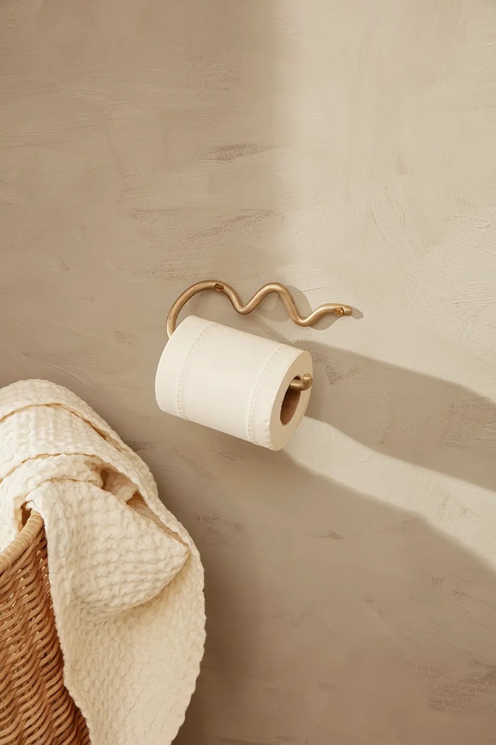 Držiak na toaletný papier ferm LIVING Curvature 1104263287 béžová AA00