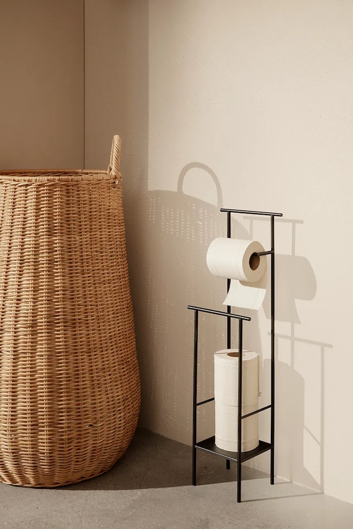 Μπάνιο Θήκη για χαρτί υγείας ferm LIVING 1104263262 μαύρο