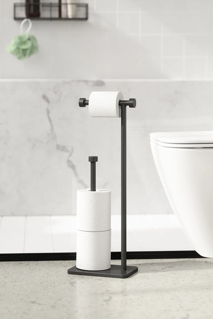 Umbra suport pentru hârtie igienică negru 1015897.040