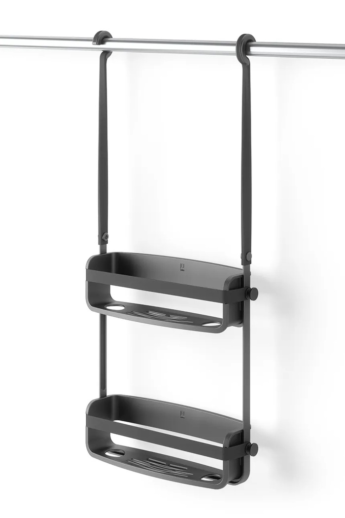 Závesný regál do sprchy Umbra Flex 023460.040 čierna AA00