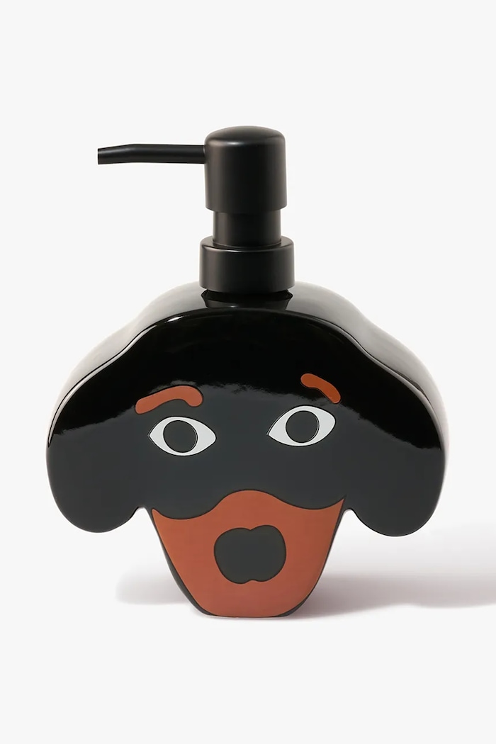 Dávkovač mydla Fluid Market 17 x 5,5 x 14 cm čierna AASOAPDOG