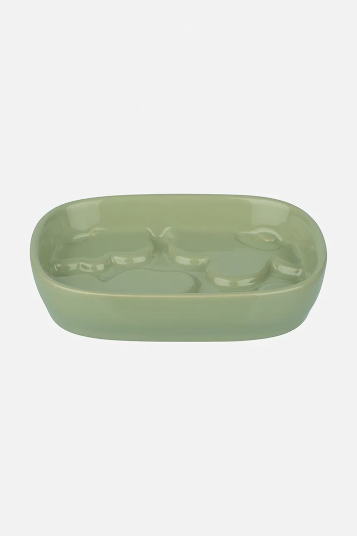 Marimekko mydelnička na mydlo z kameniny 12,7 x 9,7 x 2,5 cm zelená 075458.600