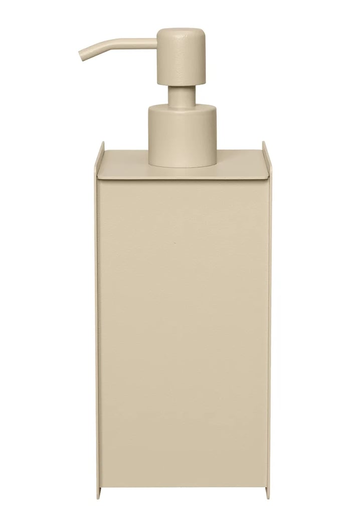 Ferm Living dozirnik za milo iz prašno barvanega jekla 19,5 x 7,8 x 8,9 cm bež 1104272530