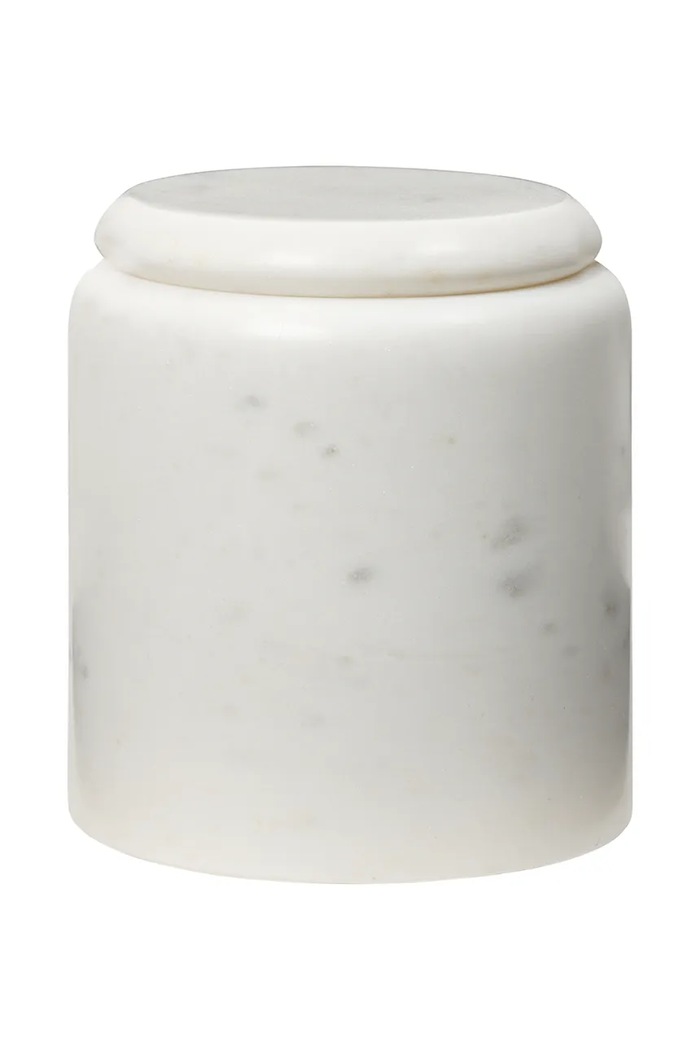 Broste Copenhagen pojemnik łazienkowy 10 x 11 cm biały 70410022