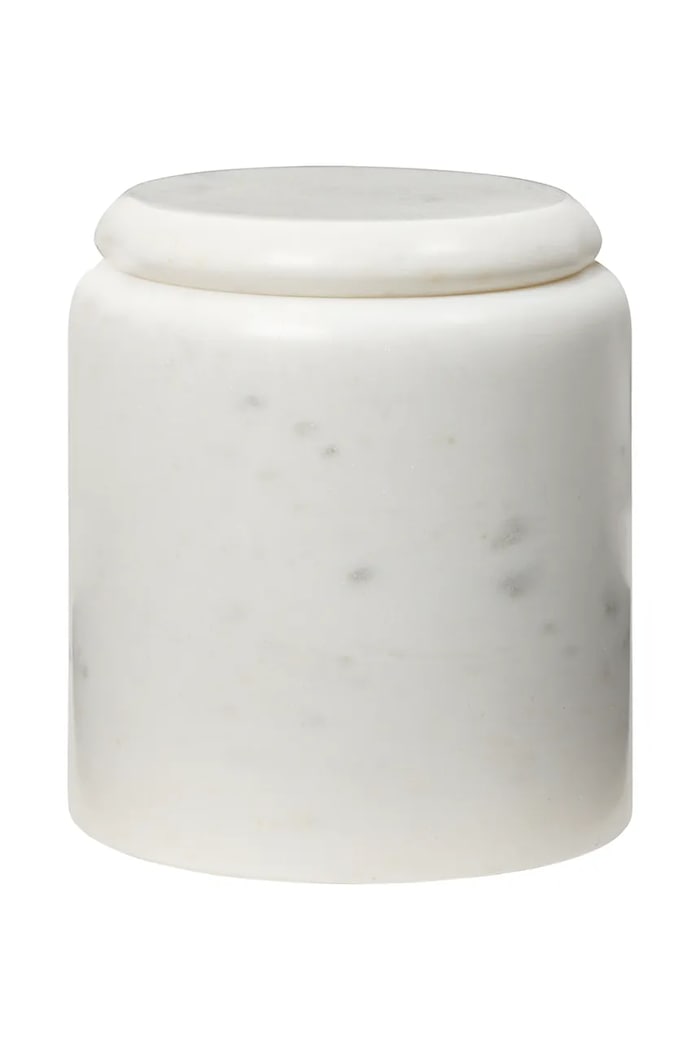 Broste Copenhagen pojemnik łazienkowy 10 x 11 cm biały 70410022