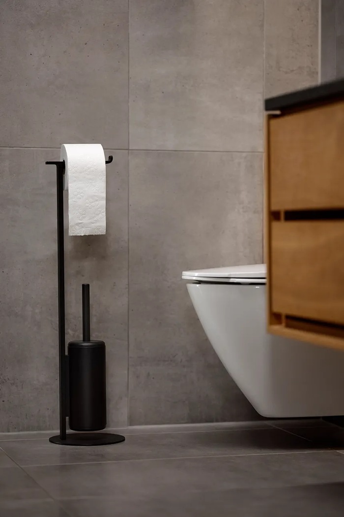 Zone Denmark stojak toaletowy z aluminium 37781 czarny AA00