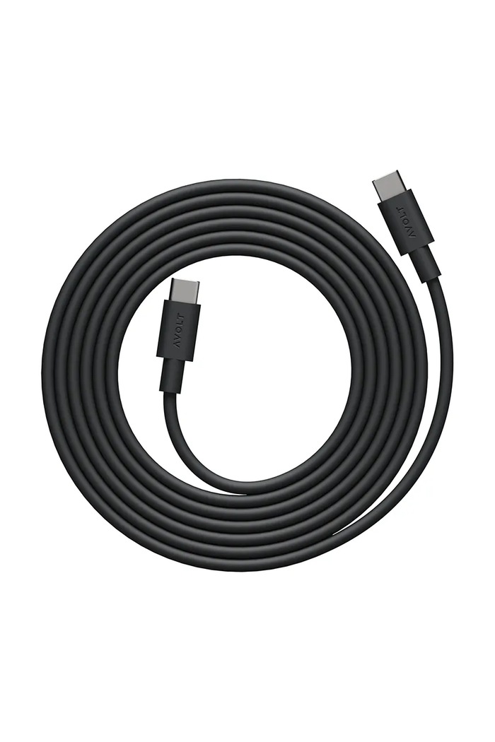 Καλώδιο φόρτισης usb Avolt Cable 1, / USB-C to USB-C / 2 m μαύρο C1CCI1002SB