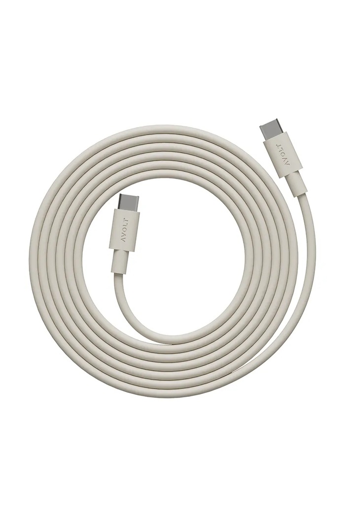 Καλώδιο φόρτισης usb Avolt Cable 1 / USB-C to USB-C / 2 m μπεζ C1CCI1002BE