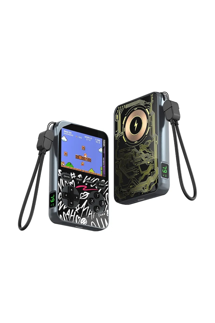 Reset Club powerbank ze zintegrowaną konsolą do gier Powerbank Gaming 7,5 × 2 × 11,5 cm RESET.PBANK.PTN.001 multicolor AA00