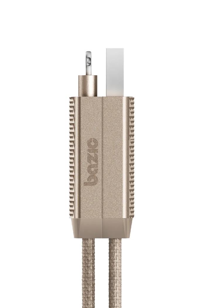 Bazic cablu de încărcare GoCharge 4w1,15 cm bej CBL.GC4N1.GLD015