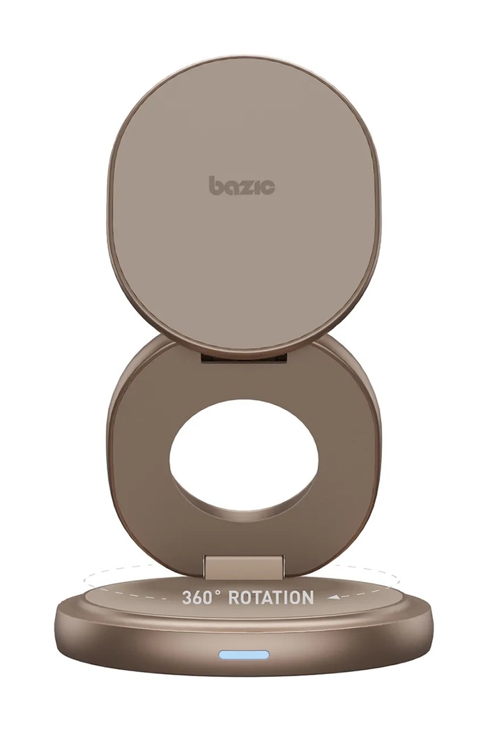 Bazic încărcător inductiv 15W Fast Charging GM.GYRE360.GLD bej AA00
