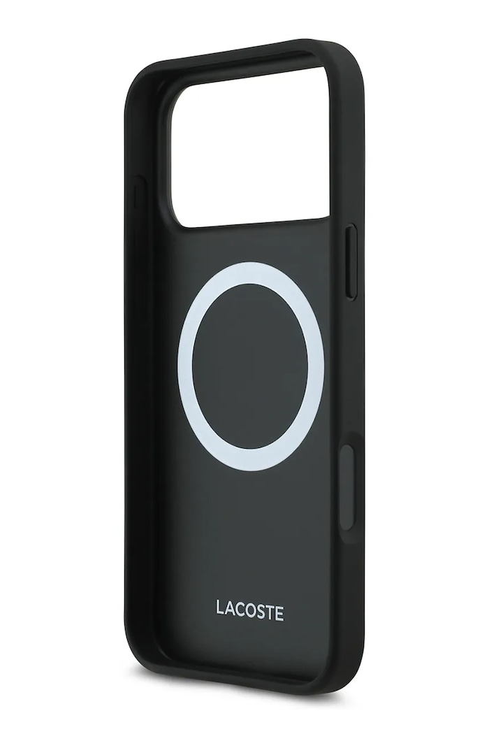 Lacoste beépített mágneses gyűrűvel ellátott telefon tok MagSafe iPhone 17 Pro Max LCHMP17XPLAK fekete AA00