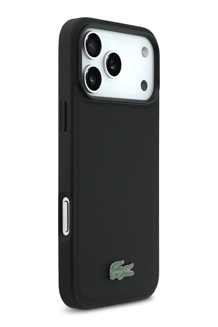 Lifestyle Lacoste beépített mágneses gyűrűvel ellátott telefon tok MagSafe iPhone 17 Pro Max LCHMP17XPLAK fekete