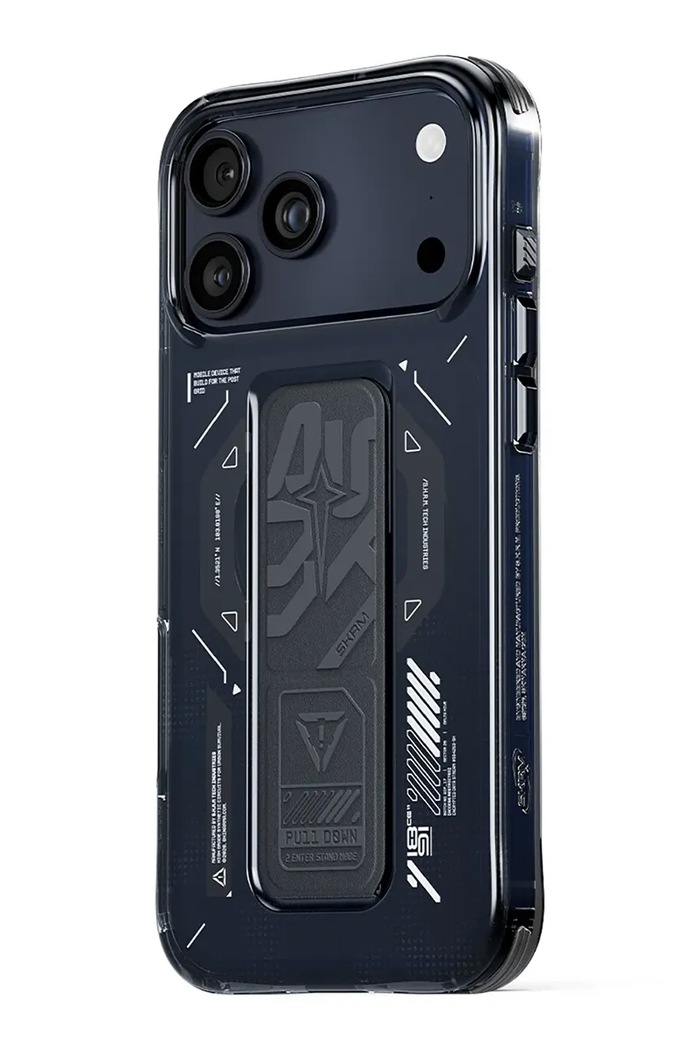 Puzdro na telefón so vstavaným magnetickým krúžkom Skinarma Helion iPhone 17 Pro Max čierna SK.2025PP6.9.HELO.GRA