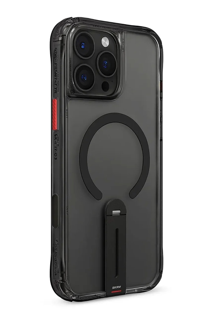 Puzdro na telefón so vstavaným magnetickým krúžkom Skinarma Helix iPhone 16 Pro čierna SK.P16PRO.HELX.BLK
