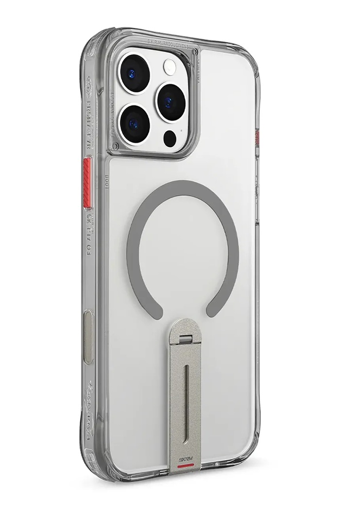 Skinarma husă de telefon cu inel magnetic încorporat Helix iPhone 16 Pro transparent SK.P16PRO.HELX.TT