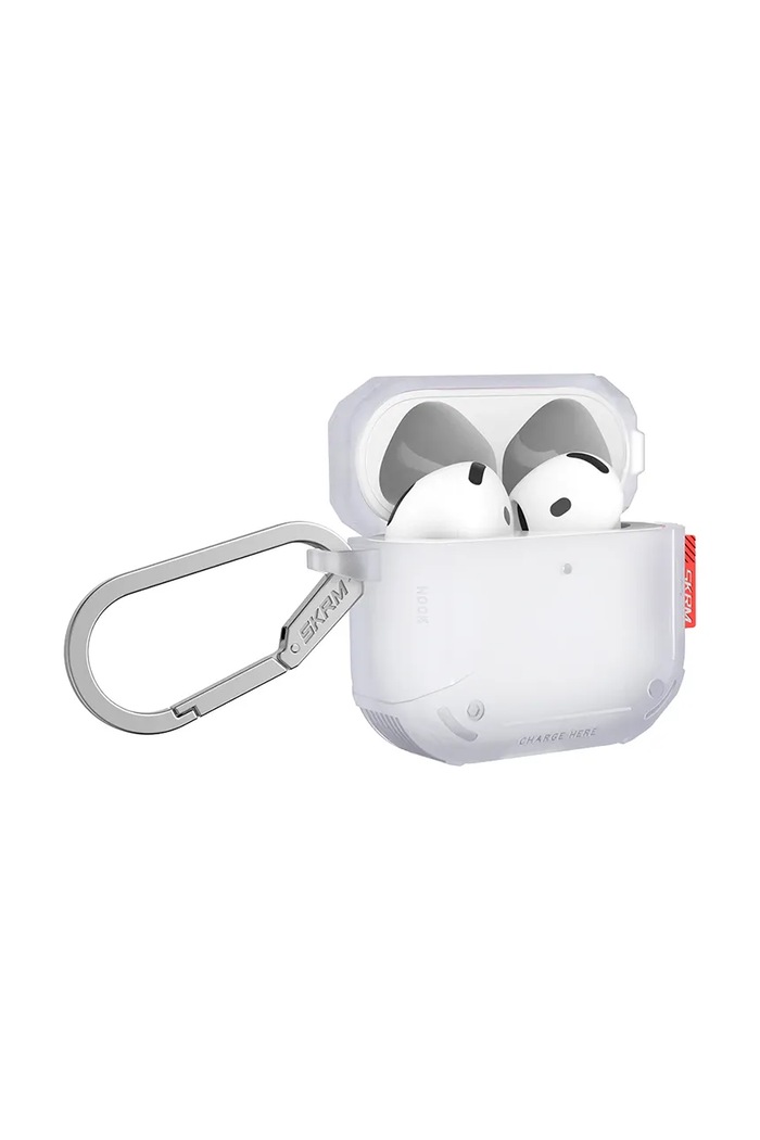 Lifestyle Skinarma etui na słuchawki bezprzewodowe Mecha CE AirPods 4 SK.AP4MECCE.FRT biały