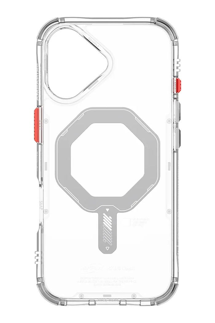 Etui za telefon z vgrajenim magnetnim obročem Skinarma Saido iPhone 17 SK.2025P6.3.SDOMS.CLR transparentna AA00