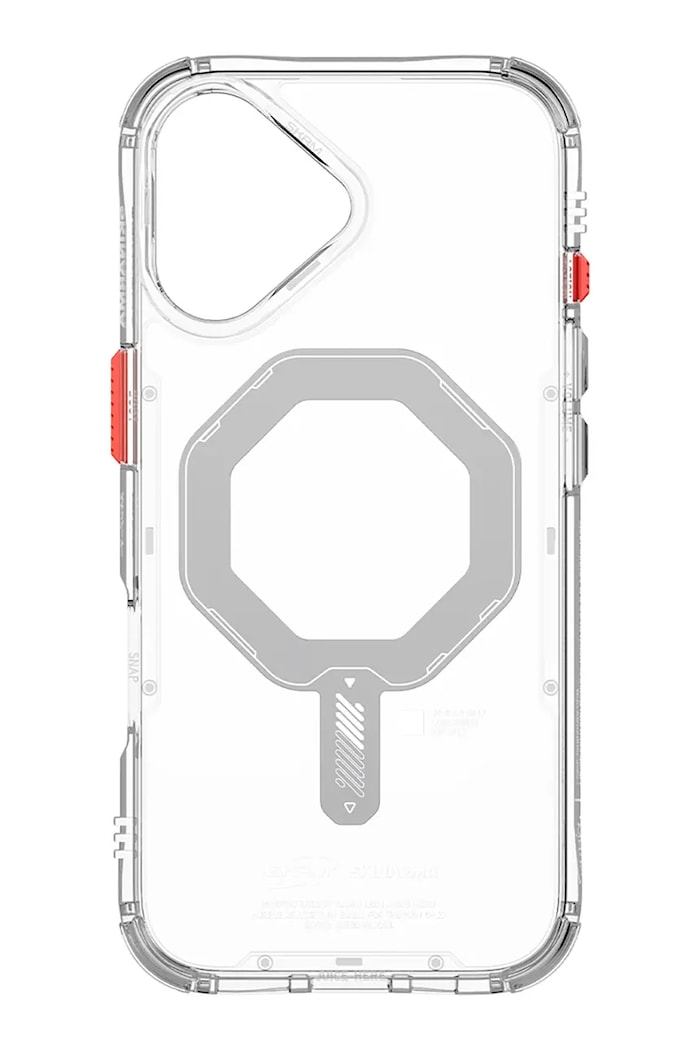 Etui za telefon z vgrajenim magnetnim obročem Skinarma Saido iPhone 17 SK.2025P6.3.SDOMS.CLR transparentna AA00