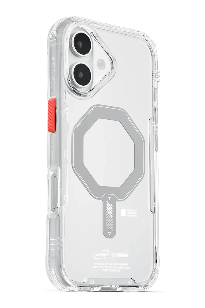 Življenjski slog Etui za telefon z vgrajenim magnetnim obročem Skinarma Saido iPhone 17 SK.2025P6.3.SDOMS.CLR transparentna