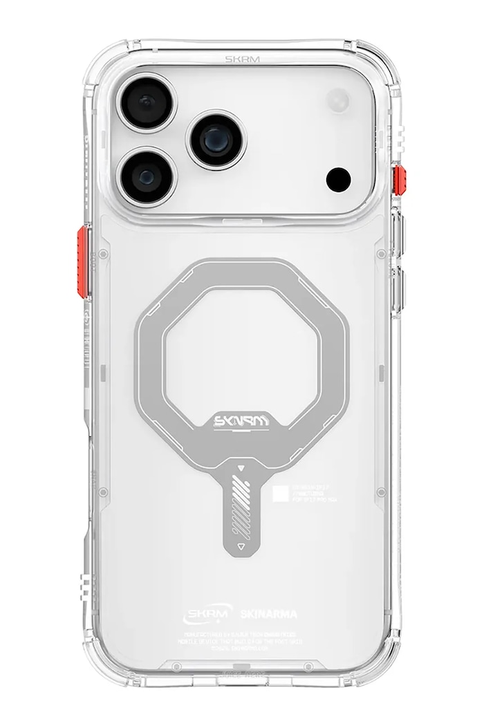 Skinarma husă de telefon cu inel magnetic încorporat Saido iPhone 17 Pro transparent SK.2025PP6.3.SDOMS.CLR