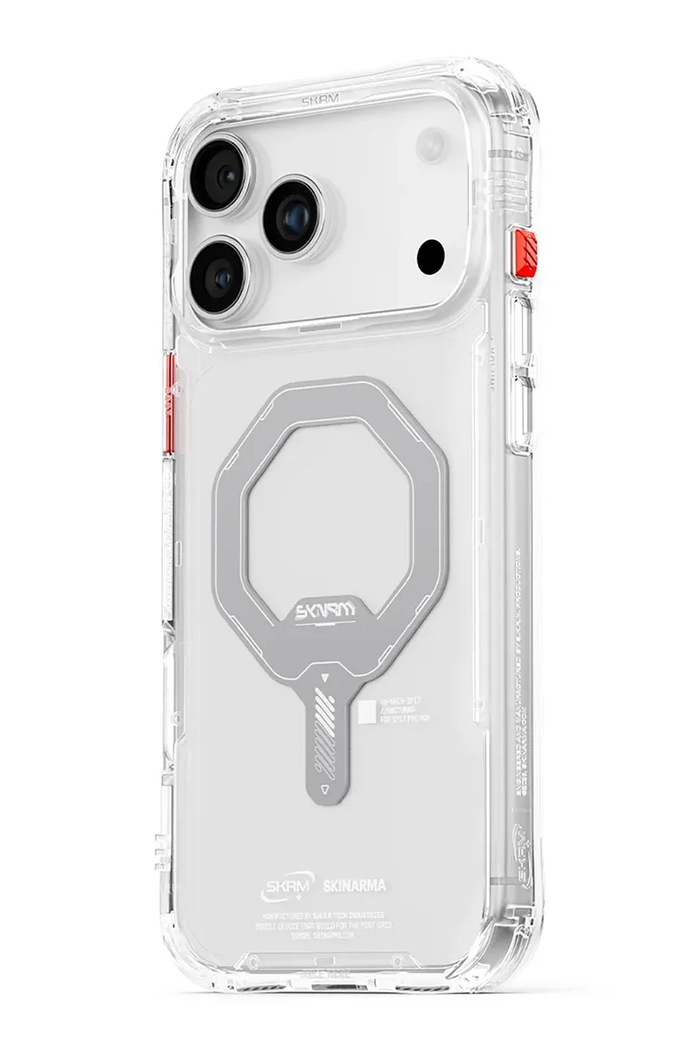 Skinarma husă de telefon cu inel magnetic încorporat Saido iPhone 17 Pro transparent SK.2025PP6.3.SDOMS.CLR