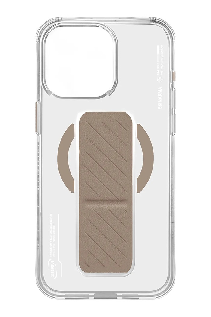 Etui za telefon z vgrajenim magnetnim obročem Skinarma iPhone 16 Pro SK.2024PP63.AXON.GLD bež AA00