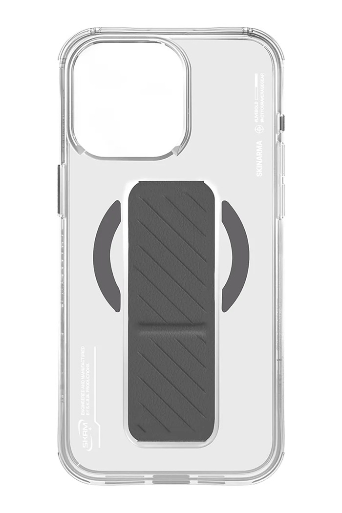 Maskica za telefon s ugrađenim magnetskim prstenom Skinarma iPhone 16 Pro SK.2024PP63.AXON.TT transparentna AA00