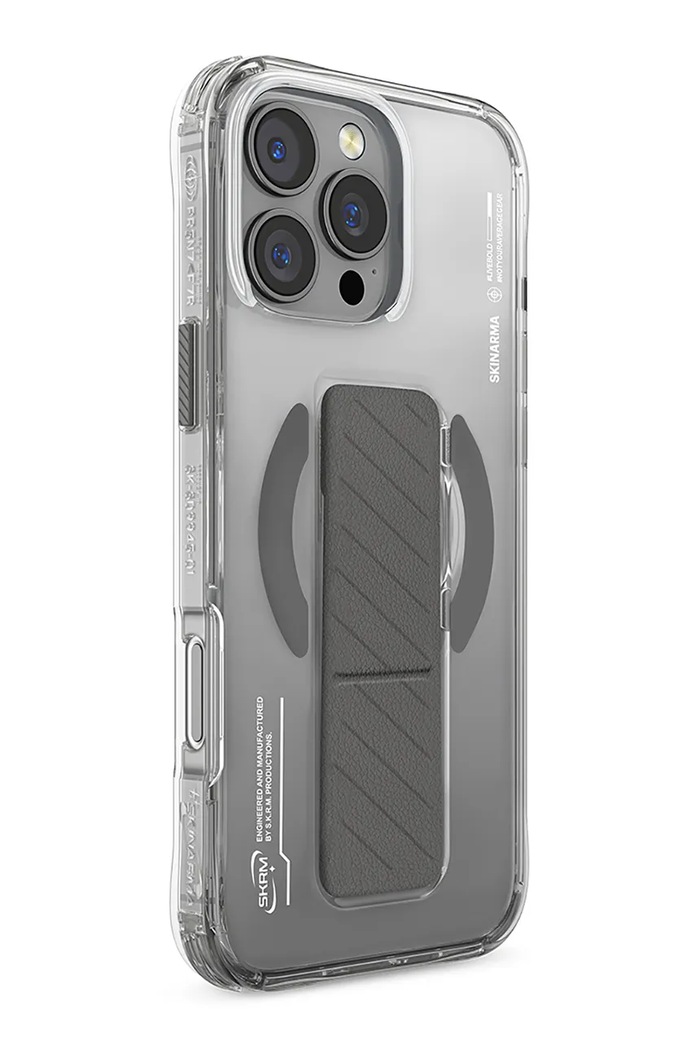 Skinarma etui na telefon z wbudowanym pierścieniem magnetycznym iPhone 16 Pro Max transparentny SK.2024PP69.AXON.TT