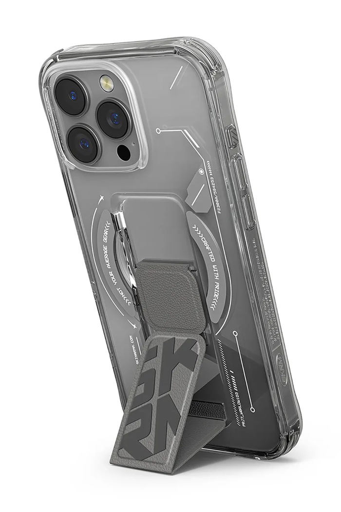 Lifestyle Maskica za telefon s ugrađenim magnetskim prstenom Skinarma iPhone 16 Pro SK.2024PP63.HELO.TT transparentna