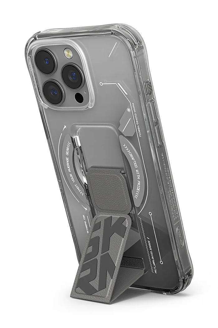 Lifestyle Maskica za telefon s ugrađenim magnetskim prstenom Skinarma iPhone 16 Pro Max SK.2024PP69.HELO.TT transparentna