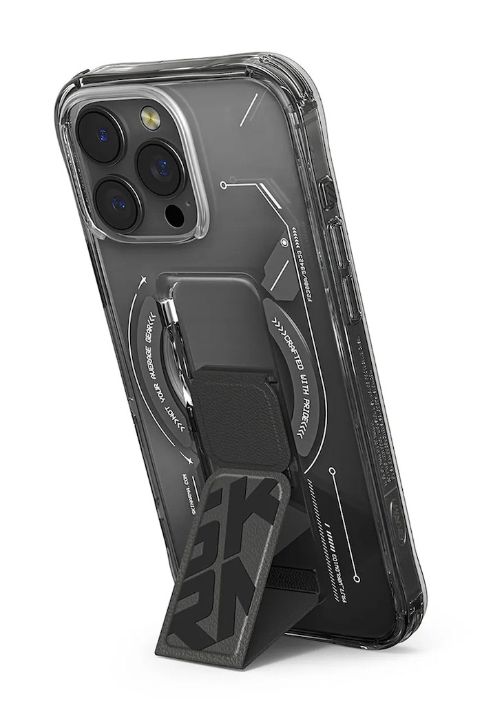 Lifestyle Maskica za telefon s ugrađenim magnetskim prstenom Skinarma iPhone 16 Pro Max SK.2024PP69.HELO.BLK crna