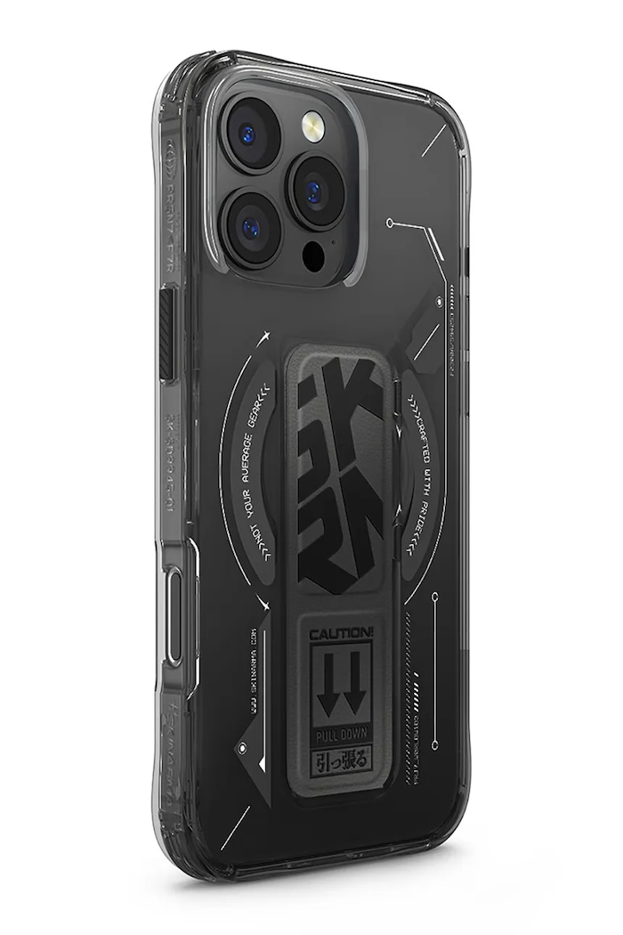 Maskica za telefon s ugrađenim magnetskim prstenom Skinarma iPhone 16 Pro Max SK.2024PP69.HELO.BLK crna