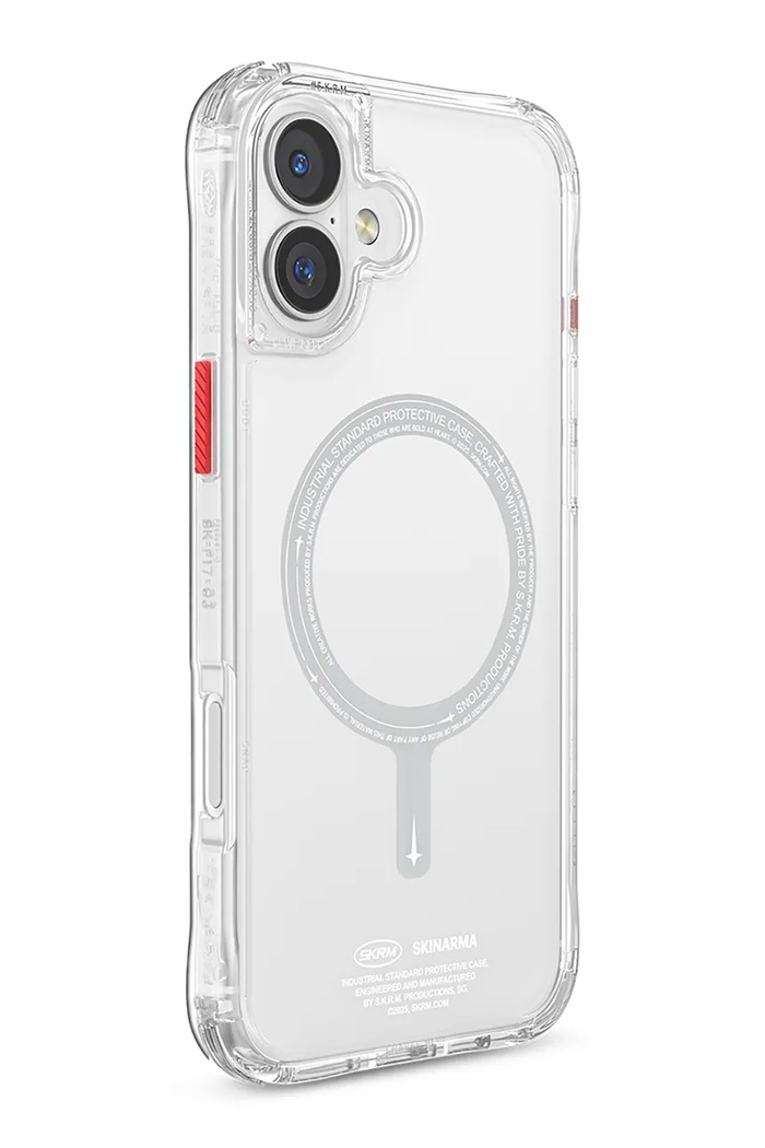 Lifestyle Maskica za telefon s ugrađenim magnetskim prstenom Skinarma iPhone 16 SK.2024P61.SDOMS.CLR transparentna