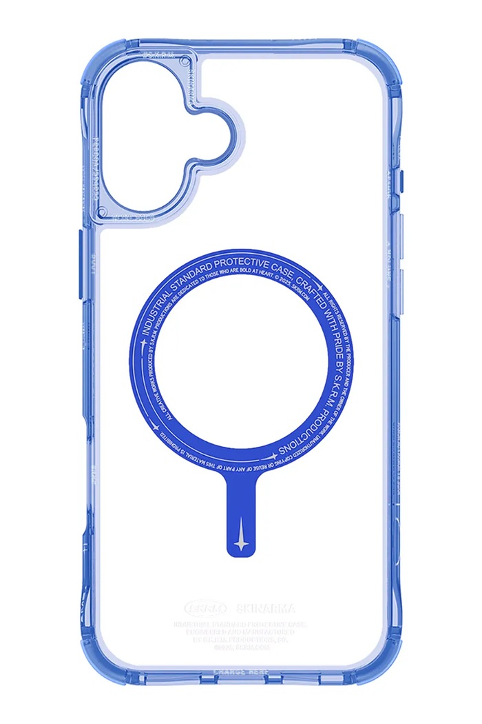 Skinarma etui na telefon z wbudowanym pierścieniem magnetycznym iPhone 16 SK.2024P61.SDOMS.BLU fioletowy AA00