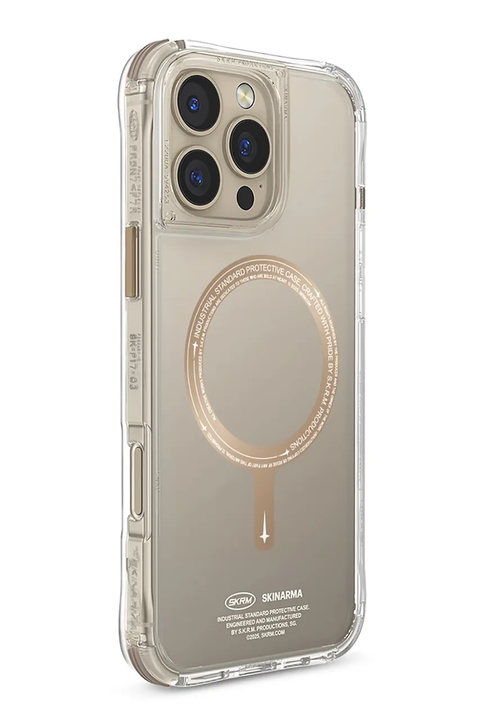 Življenjski slog Etui za telefon z vgrajenim magnetnim obročem Skinarma iPhone 16 Pro SK.2024PP63.SDOPRM.GLD bež