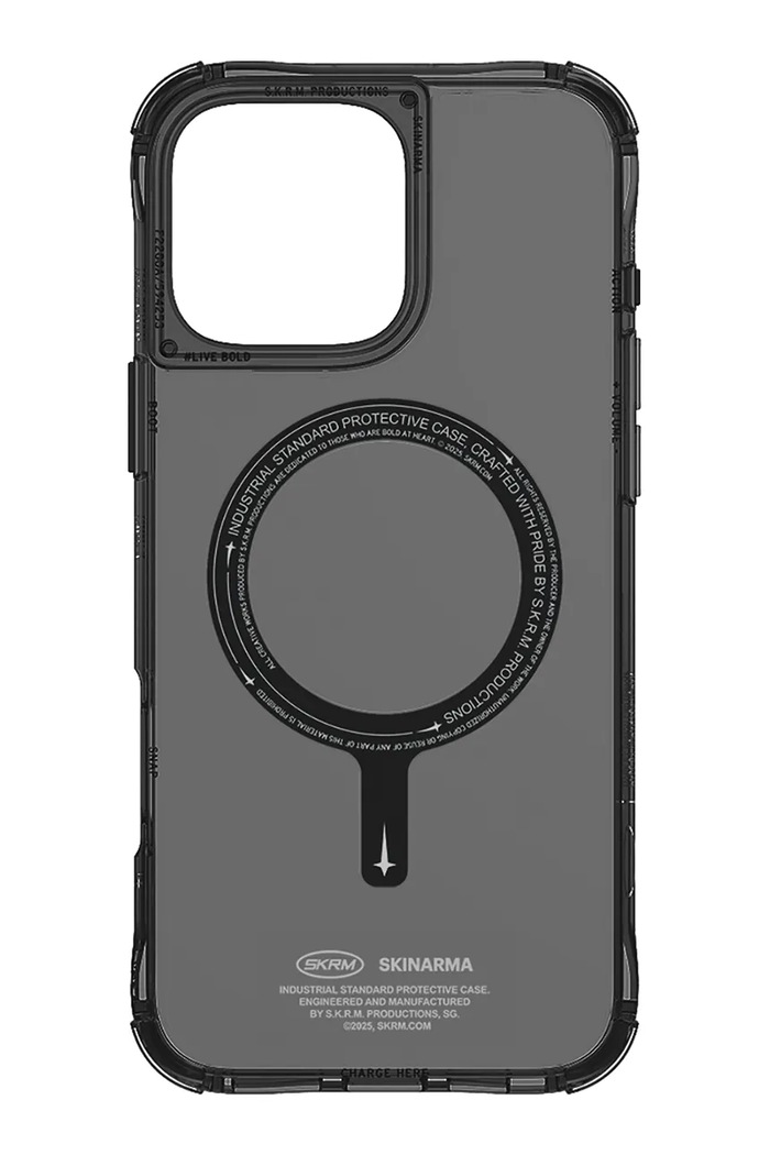 Maskica za telefon s ugrađenim magnetskim prstenom Skinarma iPhone 16 Pro Max SK.2024PP69.SDOMS.BLK crna AA00