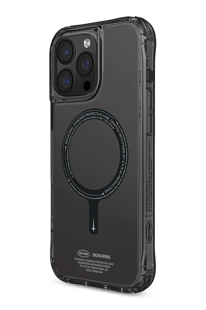 Maskica za telefon s ugrađenim magnetskim prstenom Skinarma iPhone 16 Pro Max crna SK.2024PP69.SDOMS.BLK