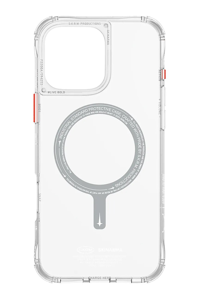 Maskica za telefon s ugrađenim magnetskim prstenom Skinarma iPhone 16 Pro Max SK.2024PP69.SDOMS.CLR transparentna AA00