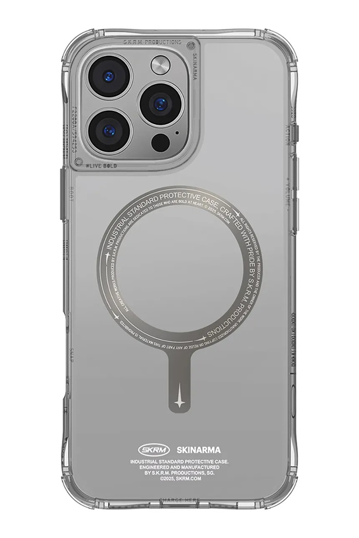 Maskica za telefon s ugrađenim magnetskim prstenom Skinarma iPhone 16 Pro Max transparentna SK.2024PP69.SDOPRM.TT