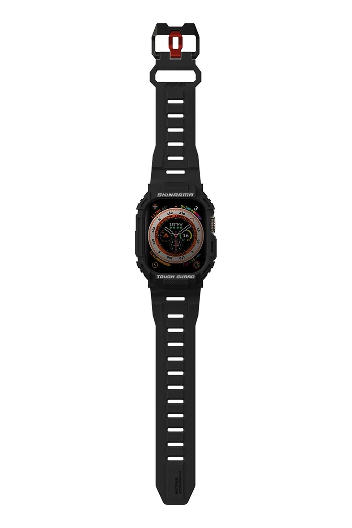 Skinarma obudowa i pasek do apple watch Mecha 2in1 49 mm czarny SK.WS.MECHA.BLK49