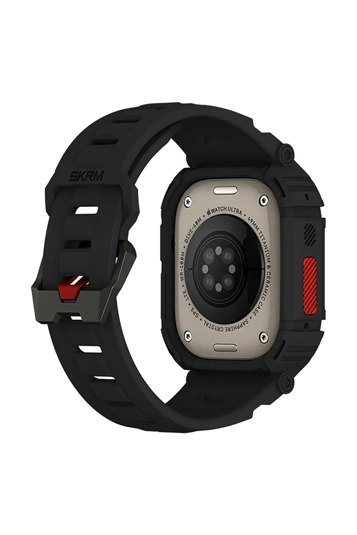 Lifestyle Skinarma obudowa i pasek do apple watch Mecha 2in1 49 mm SK.WS.MECHA.BLK49 czarny