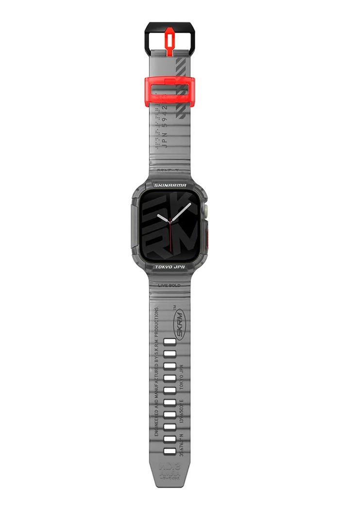 Ohišje in pas za apple watch Skinarma Saido 2in1 45/44 mm črna SK.WS.SADO.SMK45