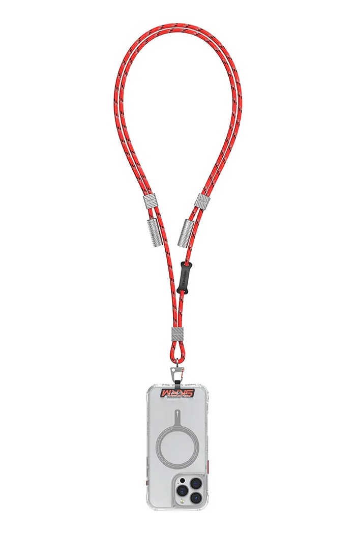 Univerzálna šnúrka na telefón Skinarma 2w1 Dyno Ve USB-C/USB-C červená SK.DYVE.CBLCC.RED