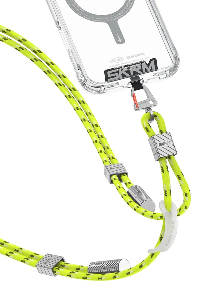 Življenjski slog Univerzalna vrvica za telefon Skinarma 2w1 Dyno Ve USB-C/USB-C SK.DYVE.CBLCC.GLOW zelena