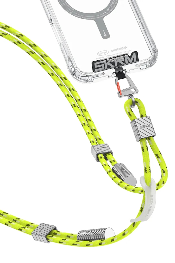 Življenjski slog Univerzalna vrvica za telefon Skinarma 2w1 Dyno Ve USB-C/USB-C SK.DYVE.CBLCC.GLOW zelena