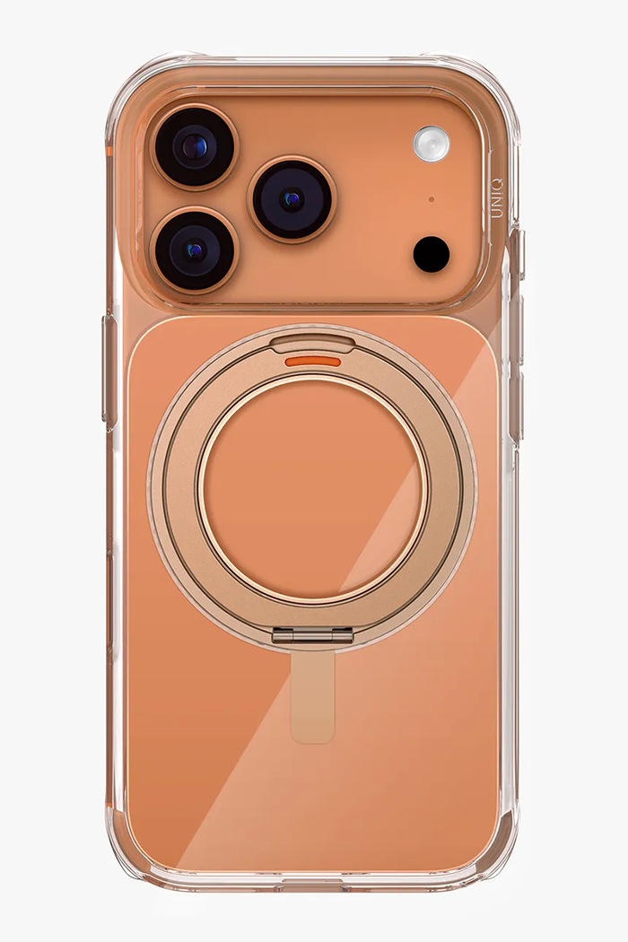Maskica za telefon s ugrađenim magnetskim prstenom UNIQ iPhone 17 Pro bež UNQ.P6.3P2025.SWVTGLD