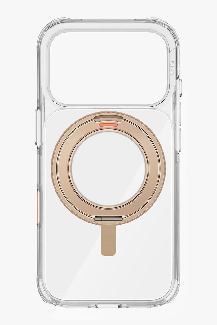 Maskica za telefon s ugrađenim magnetskim prstenom UNIQ iPhone 17 Pro UNQ.P6.3P2025.SWVTGLD bež AA00