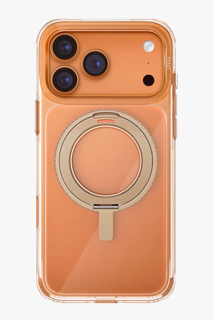 UNIQ etui na telefon z wbudowanym pierścieniem magnetycznym iPhone 17 Pro Max czarny UNQ.P6.9P2025.SWVTGLD
